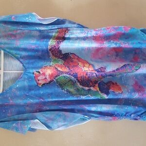 Beachy Leona Lovegrove top Size XXL; with flowy cap sleeves